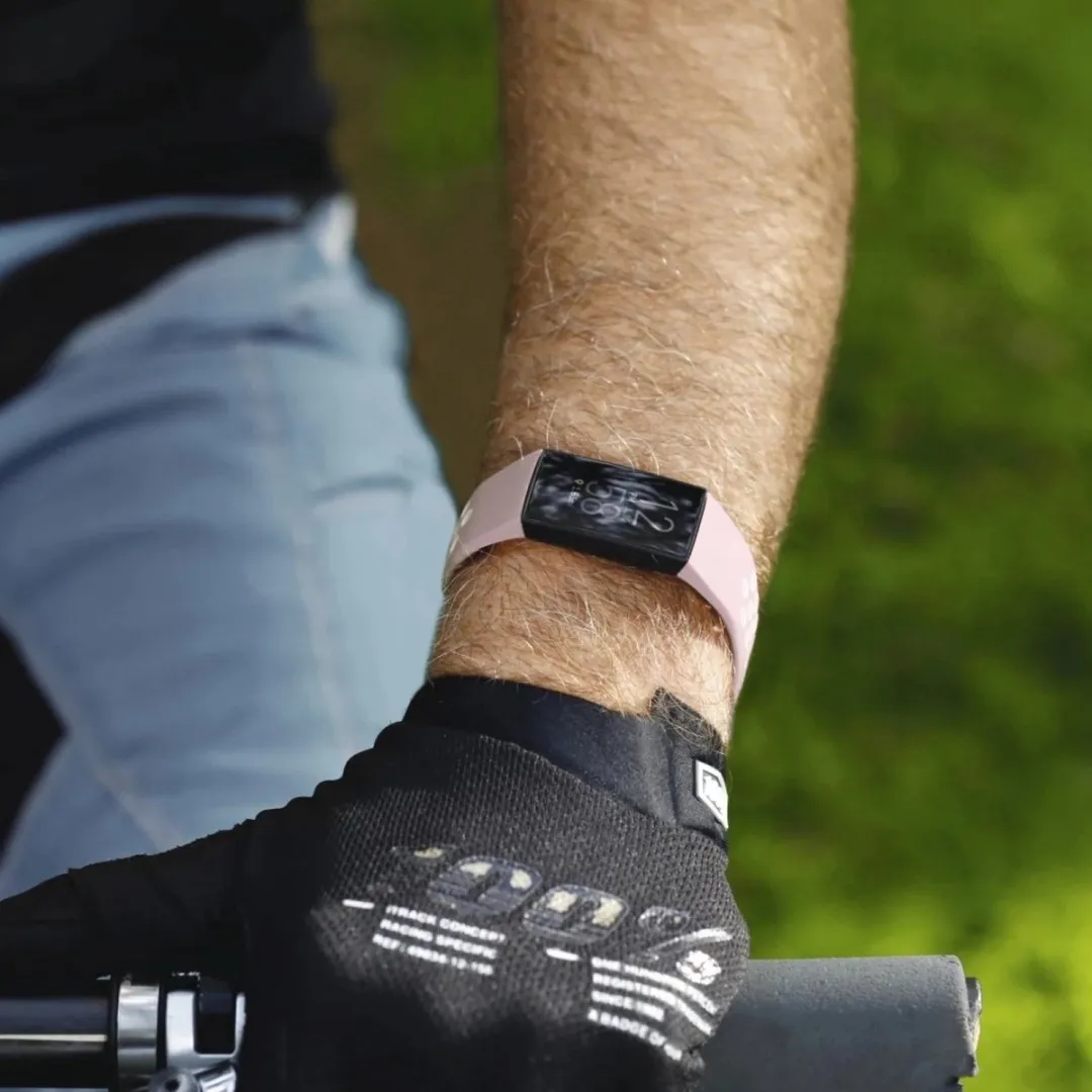 Hama Sportpolsband Fitbit Charge 3/4 Rosé/Grijs - 00086225