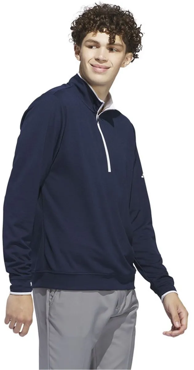 adidas Core Lightweight Half Zip Sweatshirt - S - Blauw
