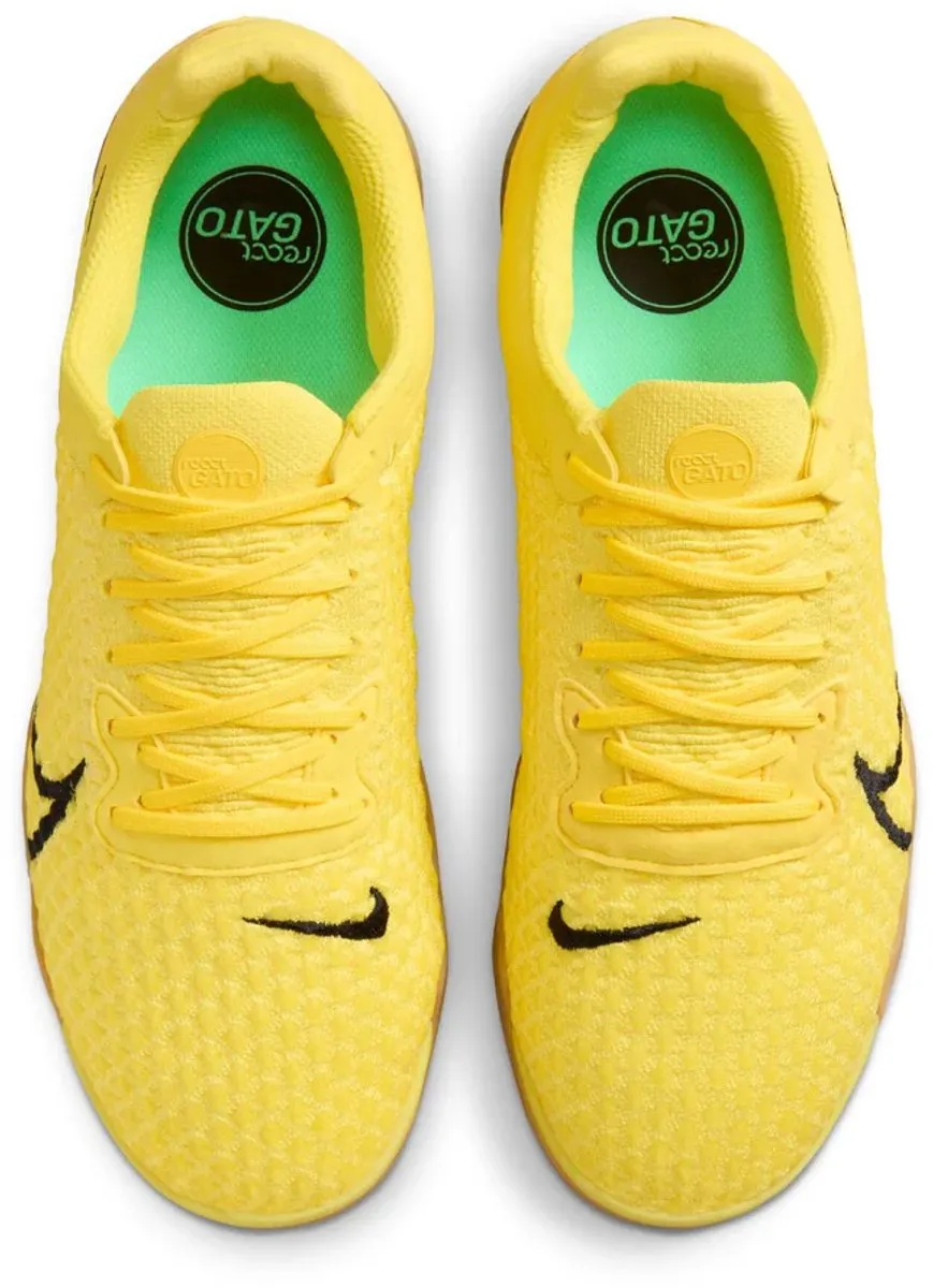 Nike React Gato IC Zaalvoetbalschoenen - Geel - Maat 42