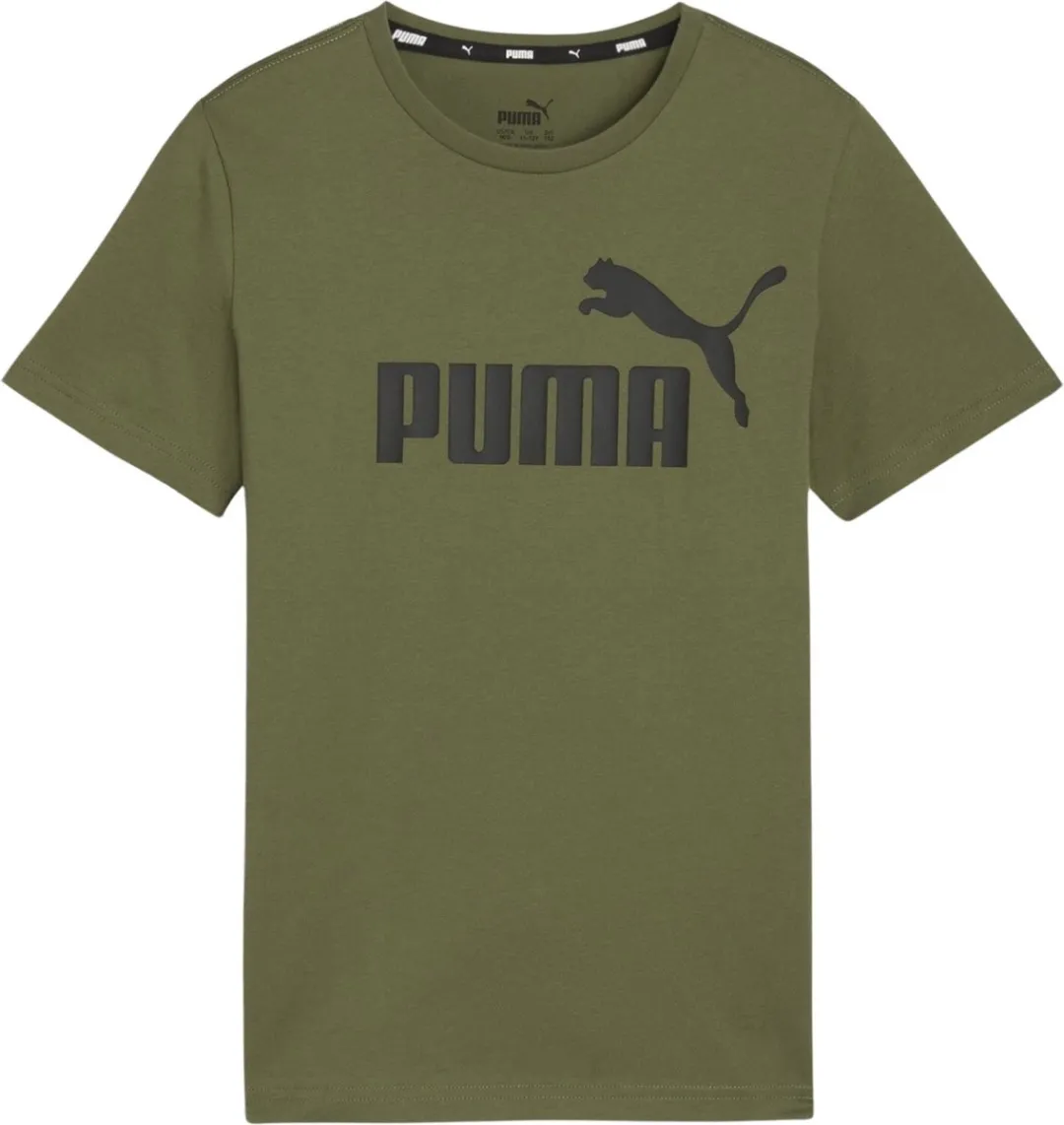 PUMA ESS Logo Tee B FALSE T-shirt - 116 Olive Green