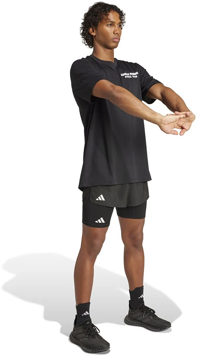 Adidas Running Tacos Graphic T-shirt - XS - Zwart