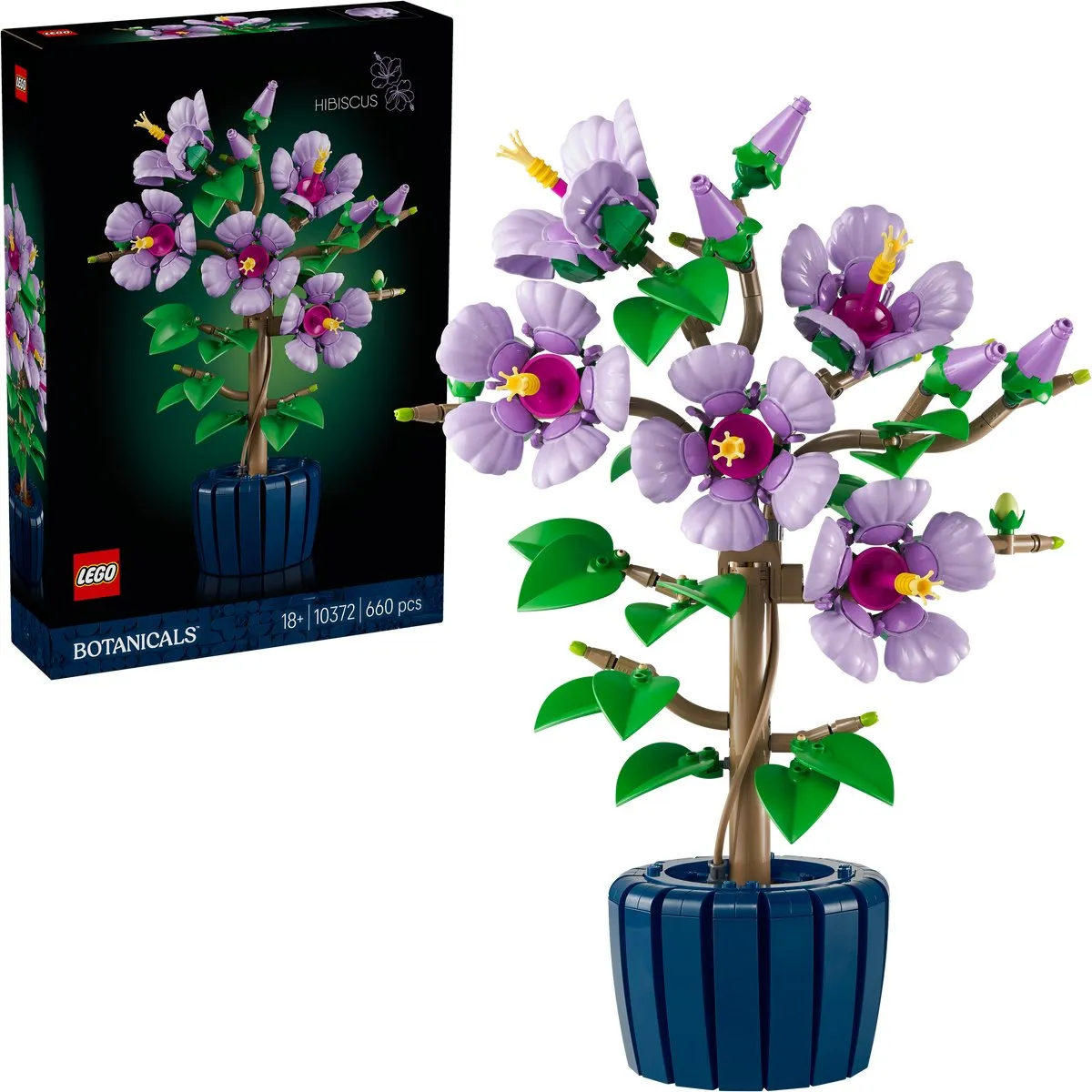 LEGO Botanicals Hibiscus 10372 - 660 Stukken - Multicolor