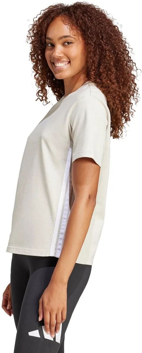 adidas Essentials 3-Stripes T-shirt Dames - Beige - XL