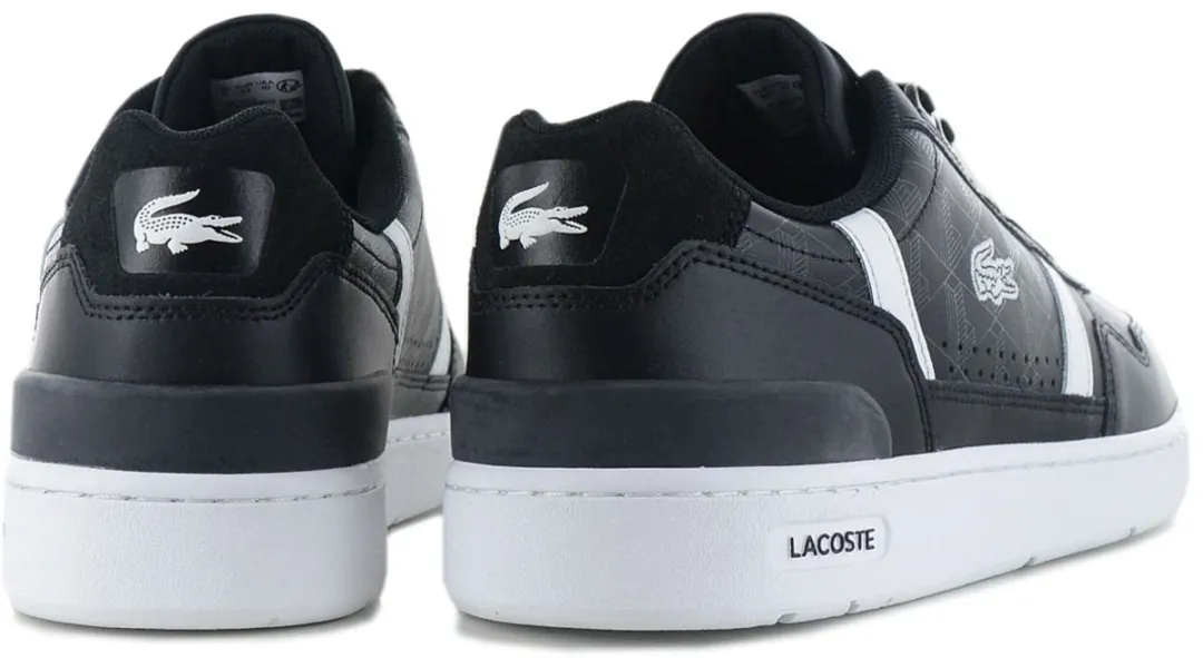 Lacoste T-Clip Leather Heren Sneakers - Zwart - Maat 41