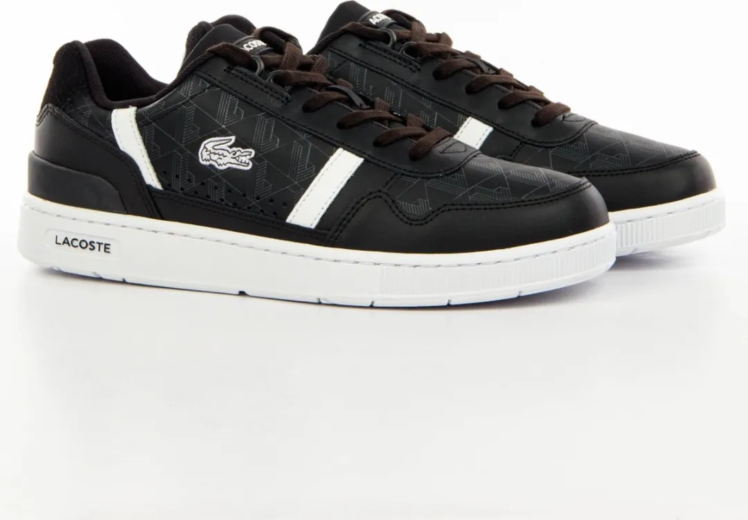 Lacoste T-Clip Leather Heren Sneakers - Zwart - Maat 41