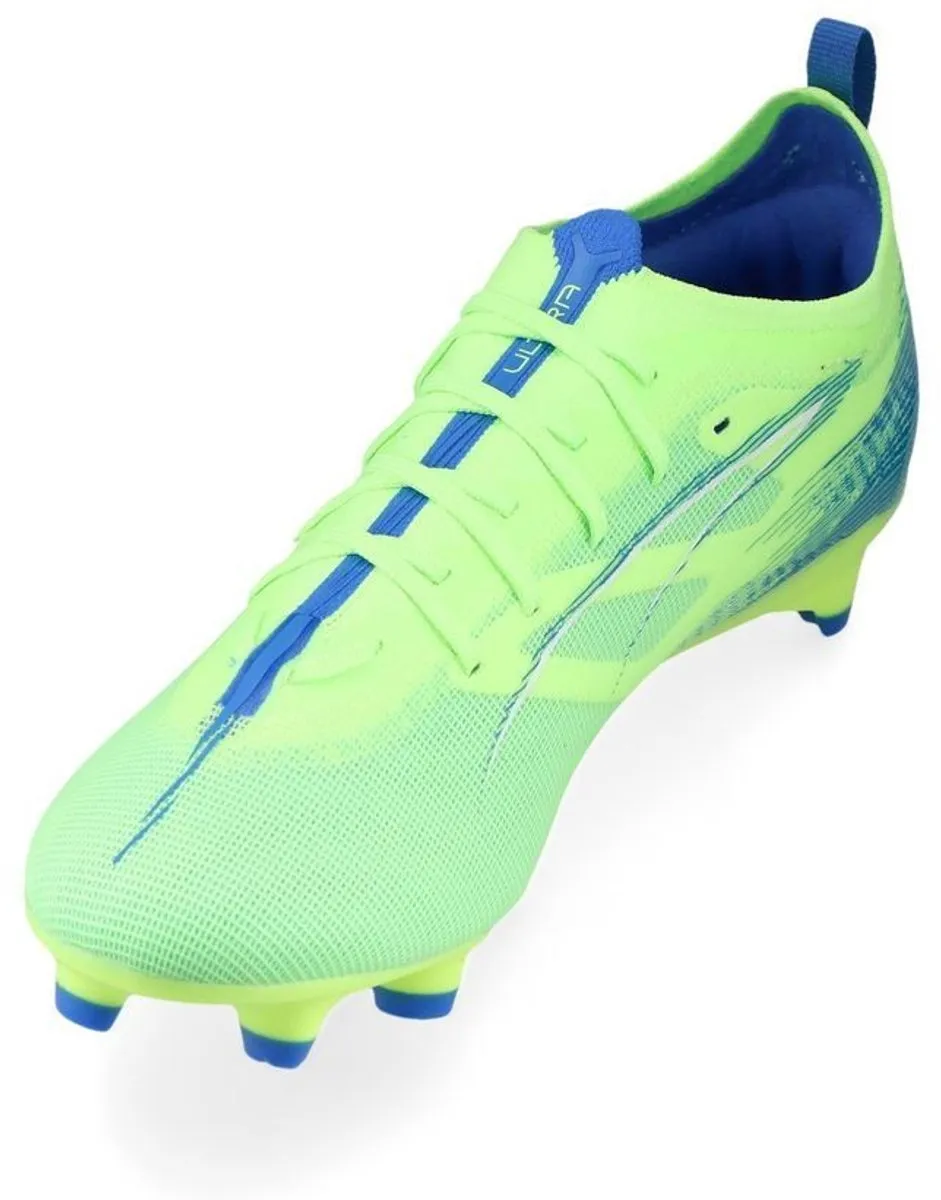 PUMA Ultra 5 Pro FG Voetbalschoenen 41 - Fizzy Apple/Wit/Blauw