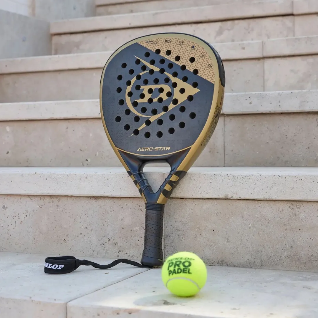 Dunlop Aero-Star 2023 Padelracket - L0 - Zwart/Goud - afbeelding 6 van 6