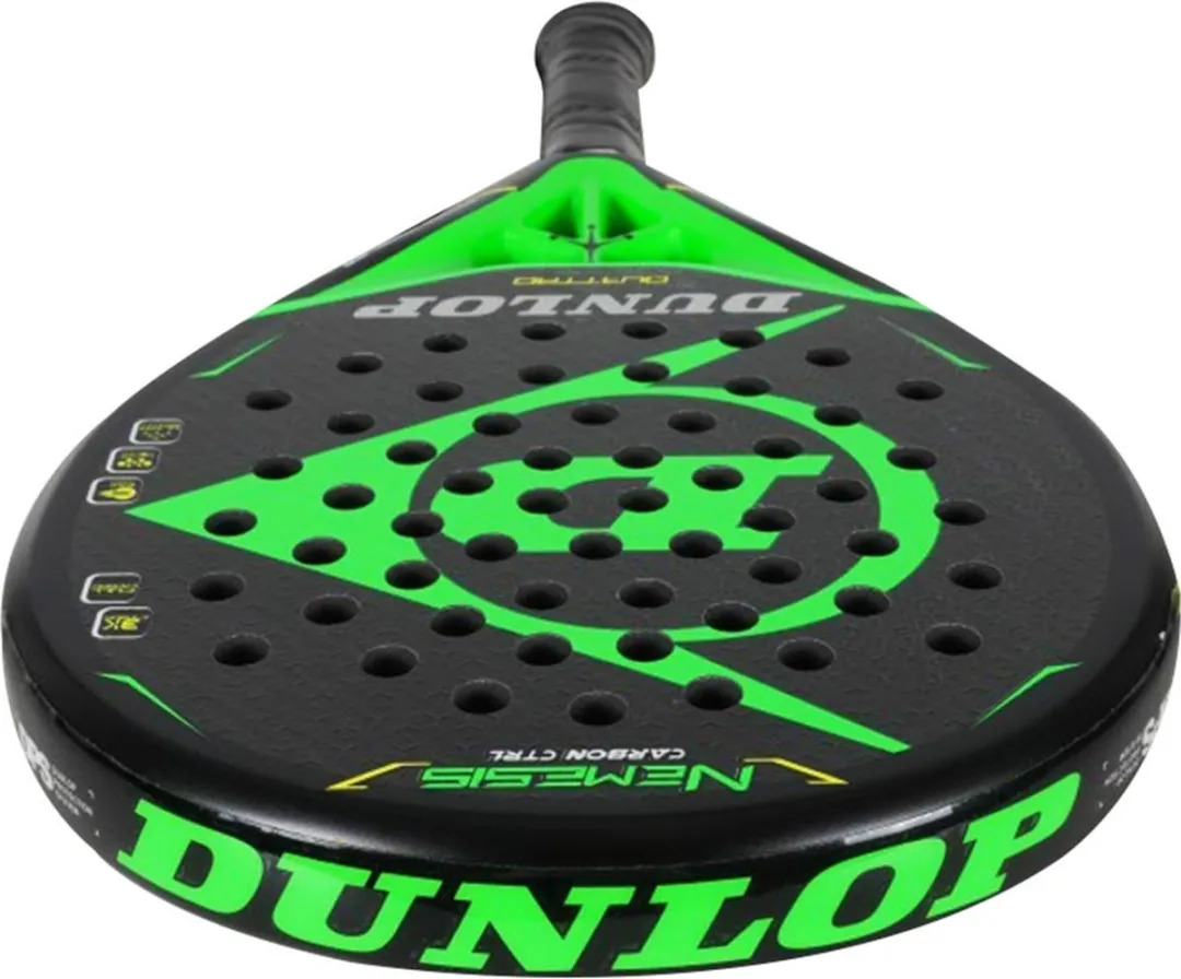 Dunlop Nemesis Carbon Control Tennisracket - L0 - Zwart