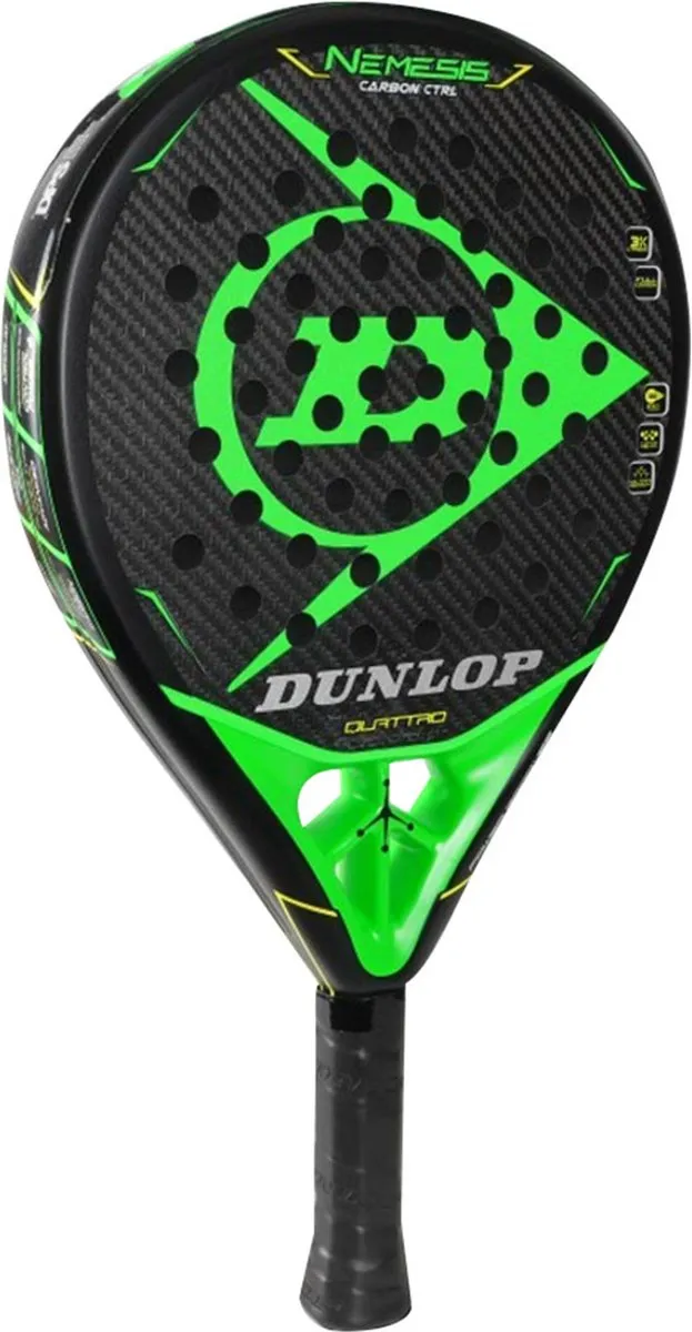 Dunlop Nemesis Carbon Control Tennisracket - L0 - Zwart