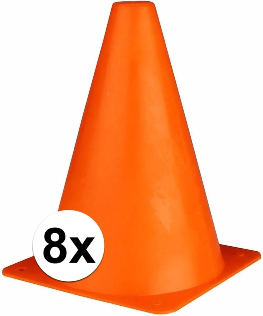 Johntoy Pionnen Oranje 17cm - 8 Stuks