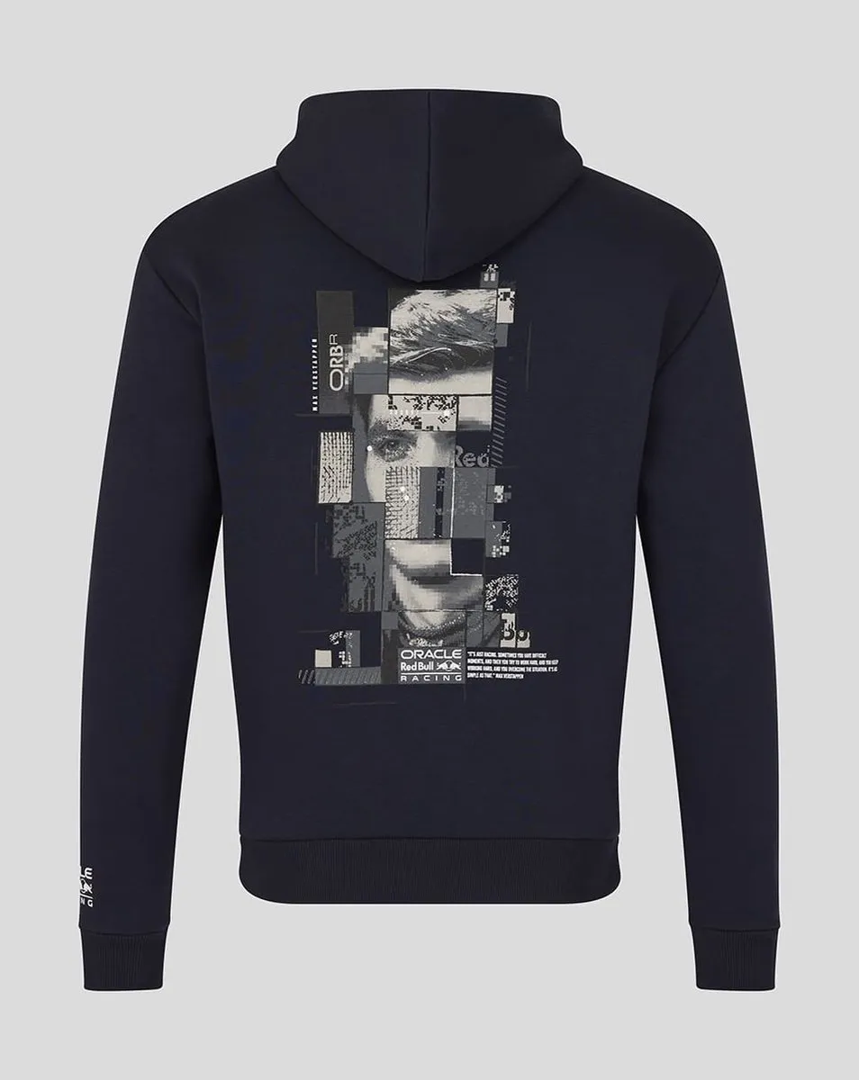 Red Bull Racing Max Verstappen Hoody Pixel Blauw M