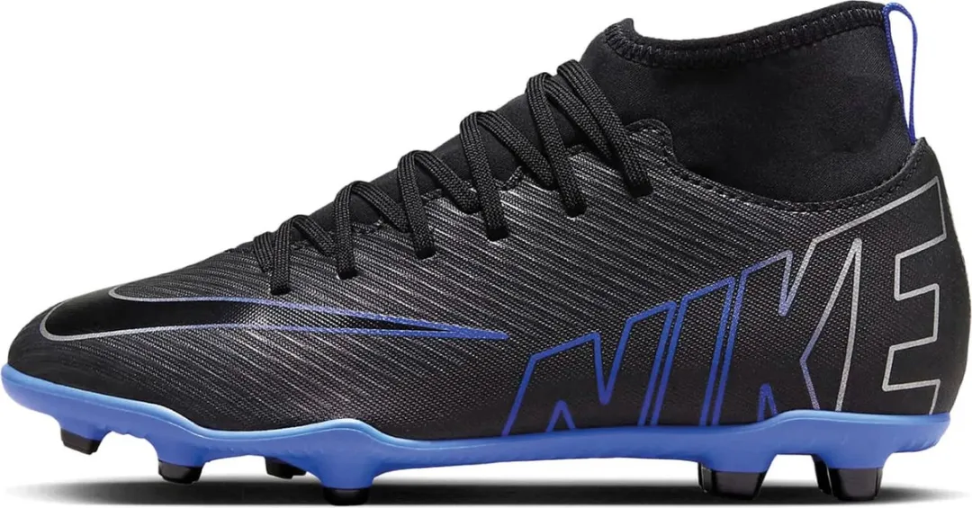 Nike Superfly 9 Club FG Sportschoenen - Maat 33.5 - Zwart/Zilver