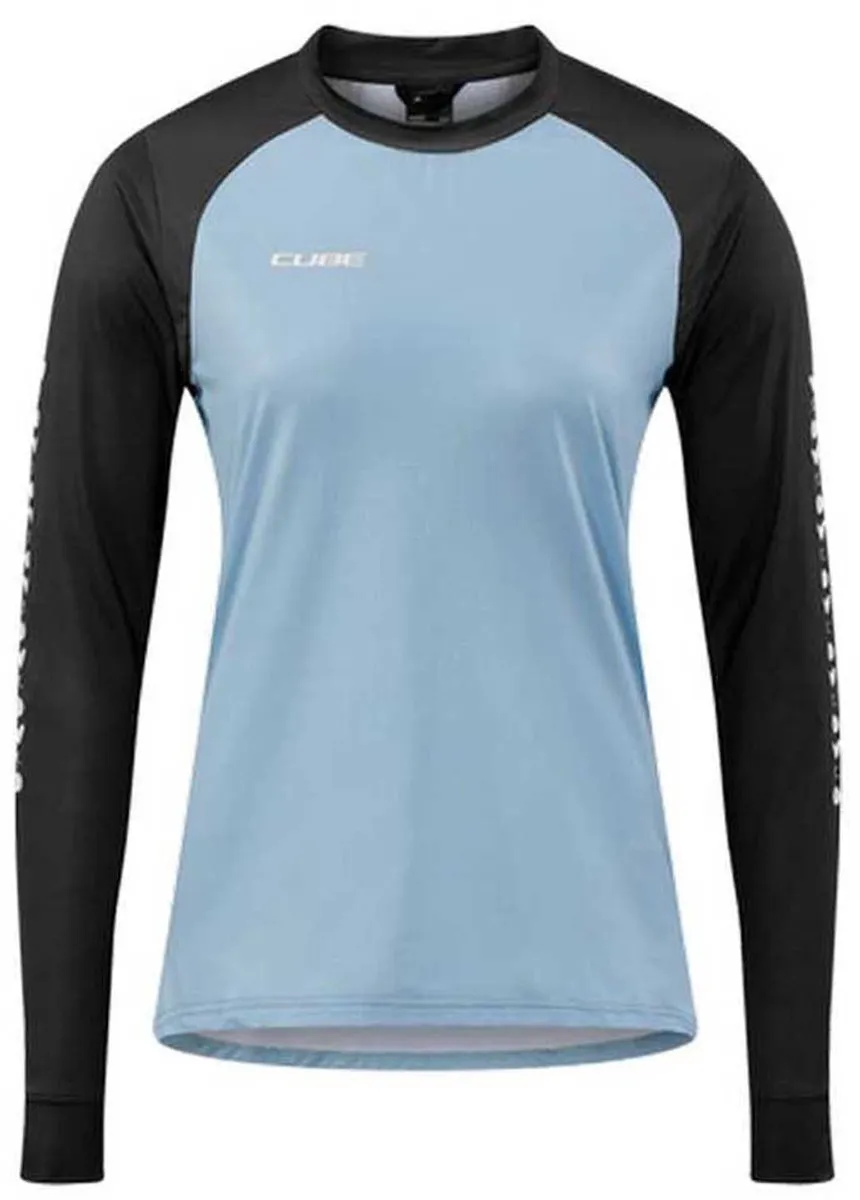 Cube ATX Langarm Enduro Trui - L - Blauw/Zwart