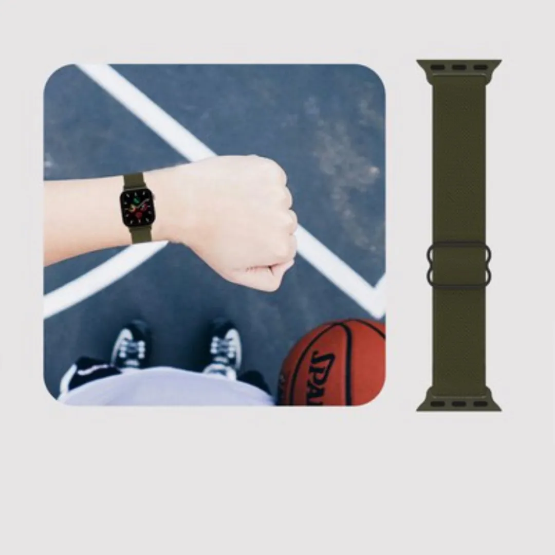 Just in Case Apple Watch Urban Textura Horlogebandje - Groen - afbeelding 5 van 6