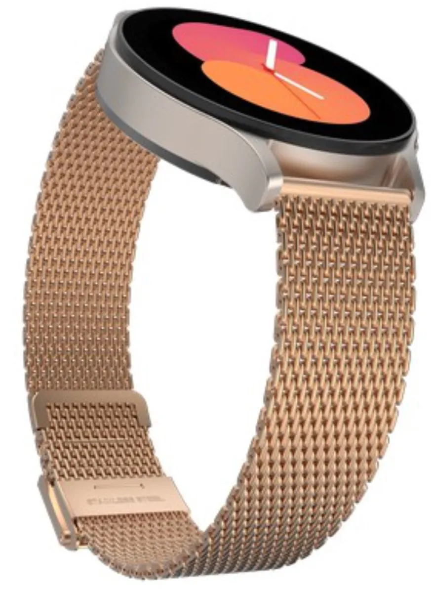 Just in Case Silksteel Horlogebandje Samsung Galaxy Watch - 20mm - Rose Goud - afbeelding 5 van 6