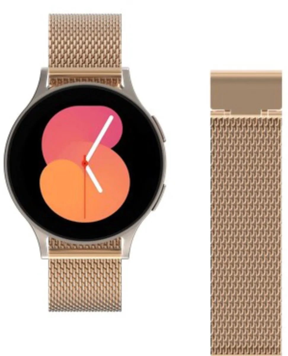 Just in Case Silksteel Horlogebandje Samsung Galaxy Watch - 20mm - Rose Goud - afbeelding 6 van 6