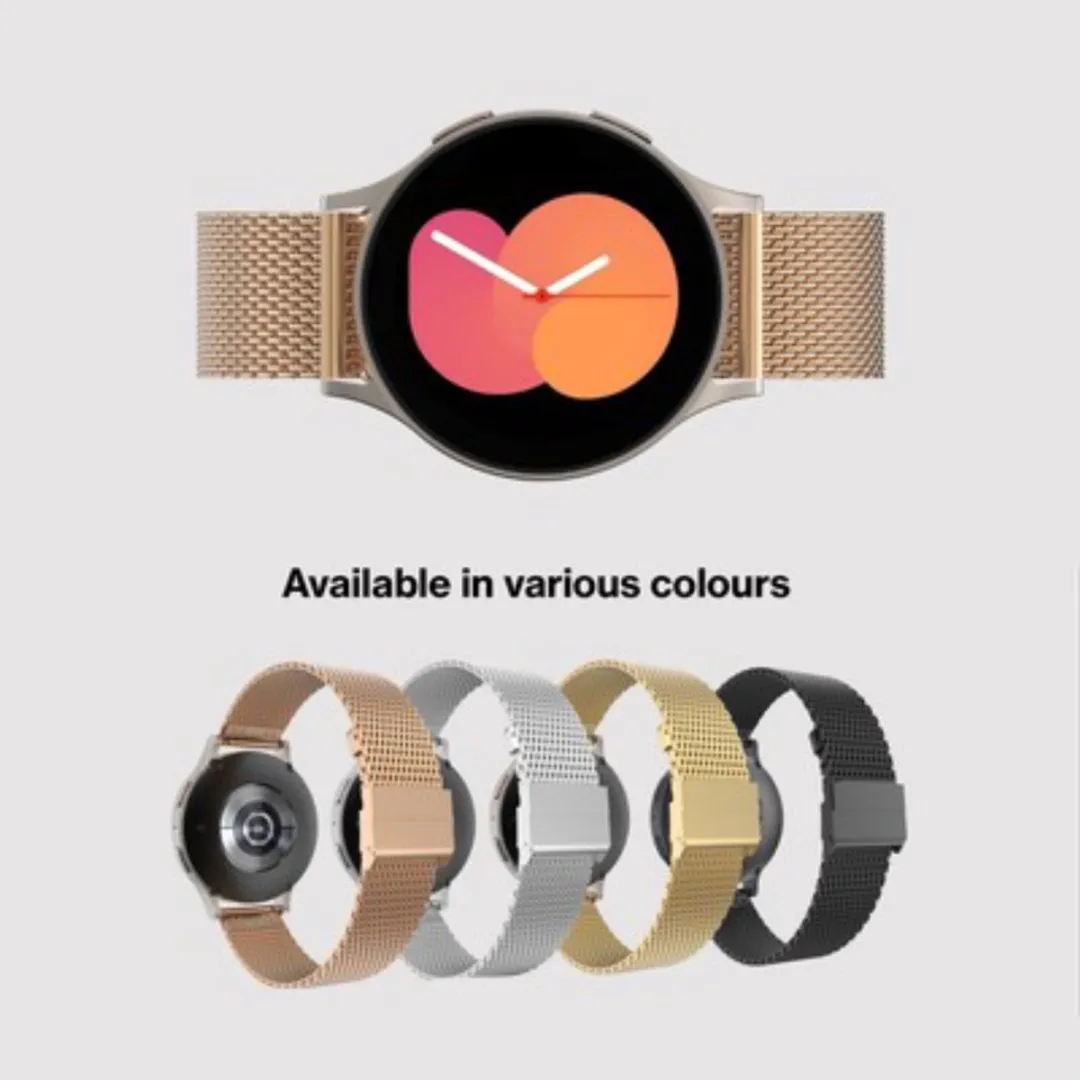 Just in Case Silksteel Horlogebandje Samsung Galaxy Watch - 20mm - Rose Goud - afbeelding 3 van 6