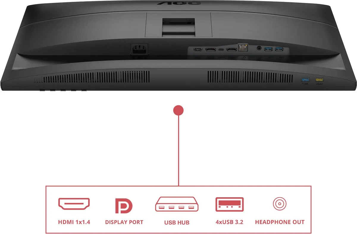 AOC 27E4CV computer monitor 68,6 cm (27") 1920 x 1080 Pixels Full HD LED Zwart
