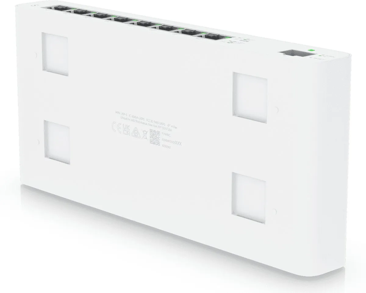 Ubiquiti UISP-S PoE-Switch - 8 Poorten - Wit