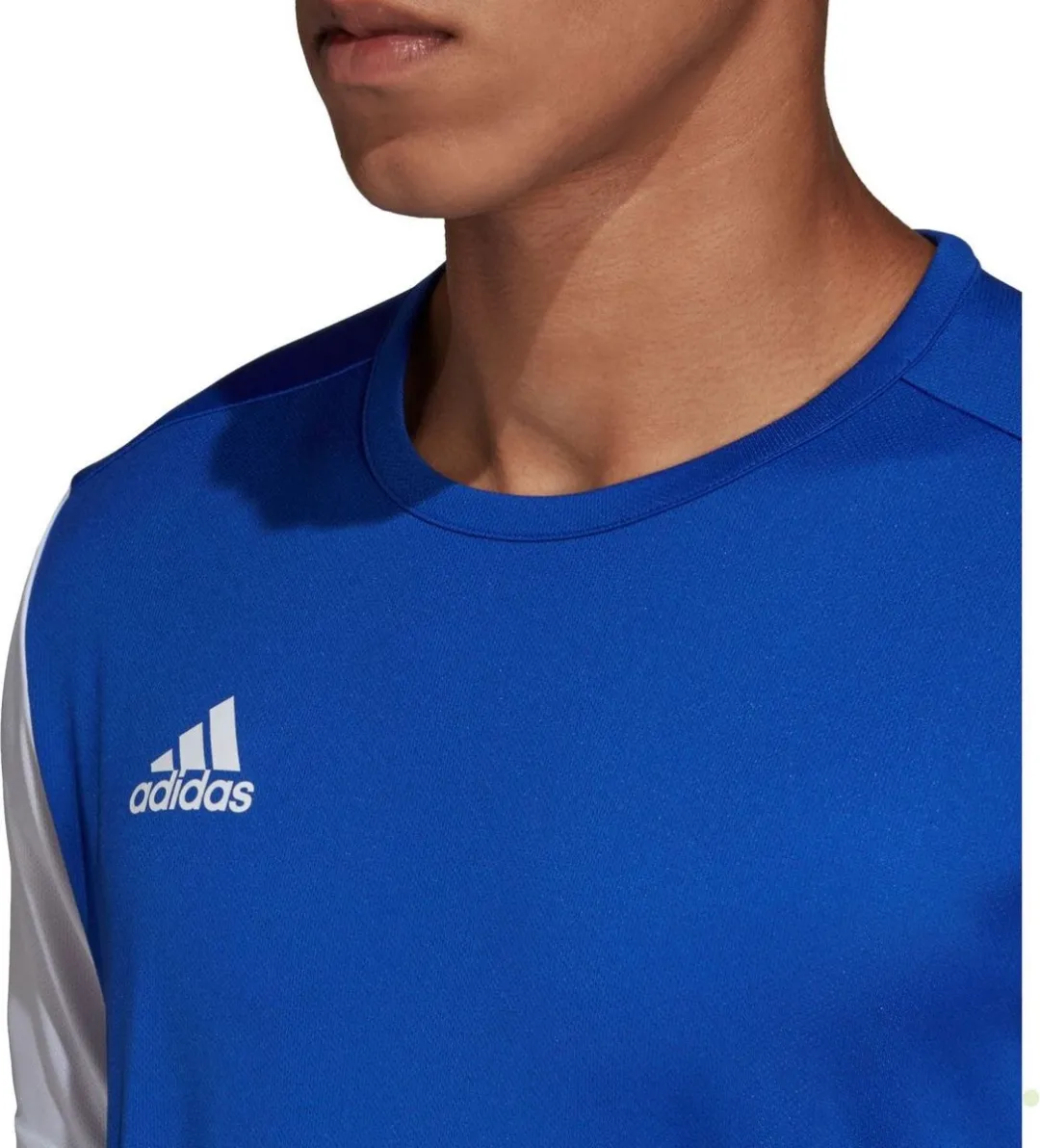 adidas Estro 19 Sportshirt S - Blauw/Wit