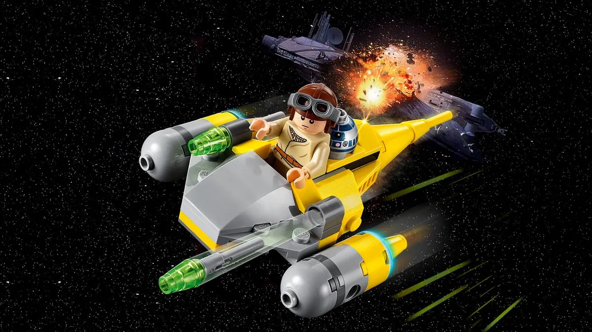 LEGO Star Wars Naboo Starfighter Microfighter 75223 - 62 Stukken - afbeelding 3 van 6