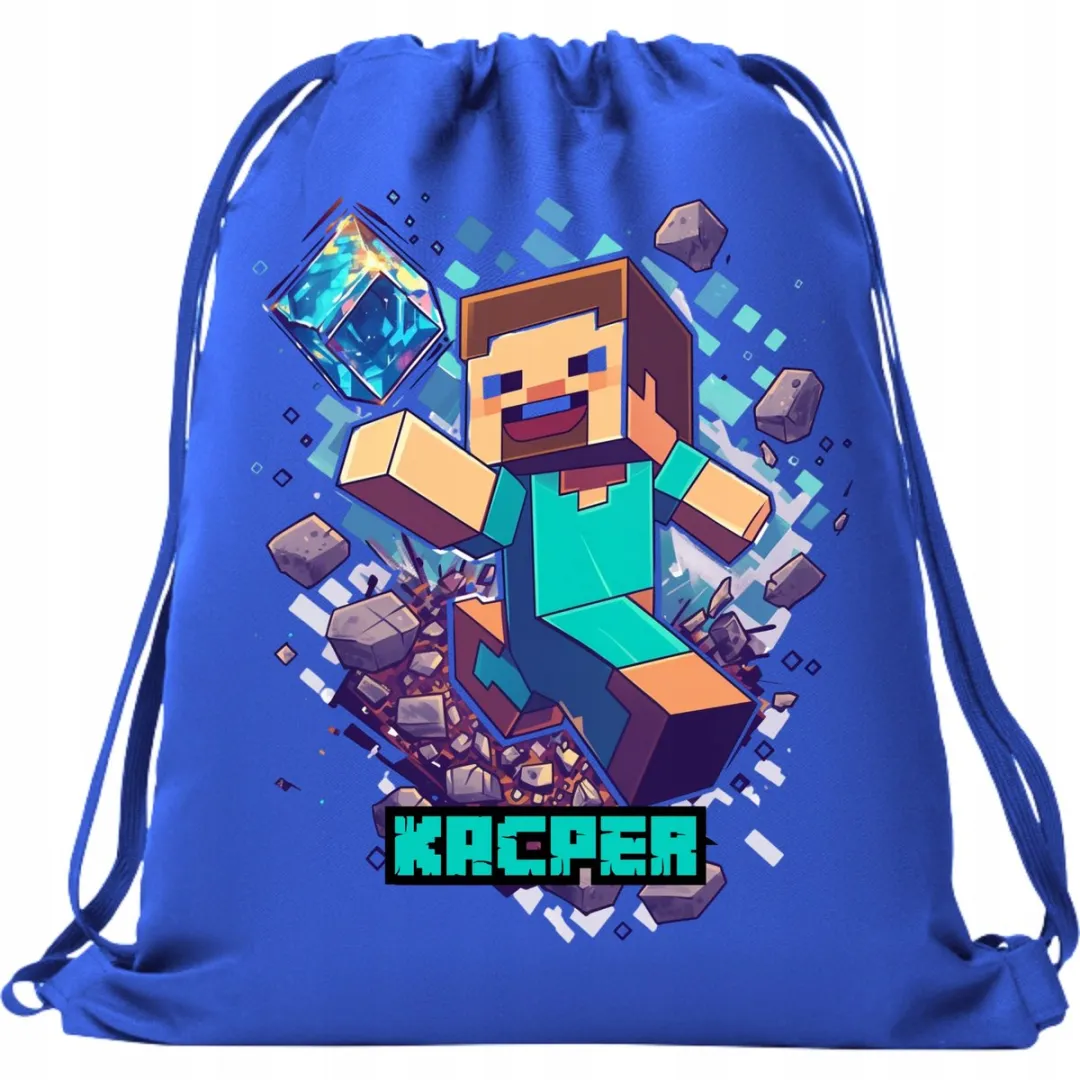 Minecraft Steve Diamant Rugzak