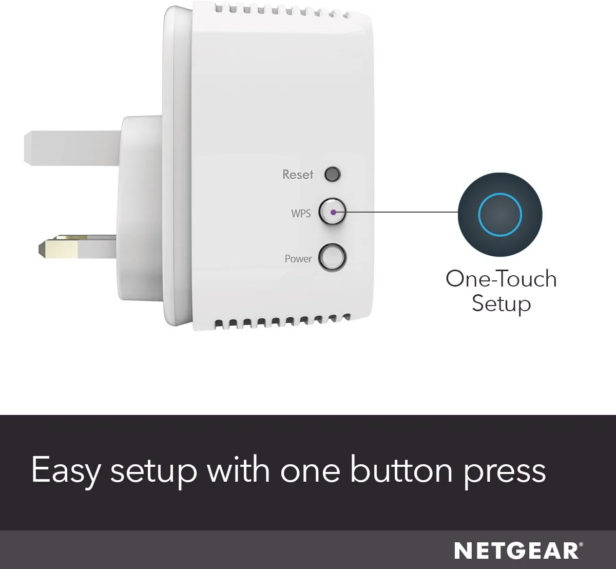Netgear EX3110 WiFi Repeater - Dual Band 750 Mbps - Wit - afbeelding 6 van 6