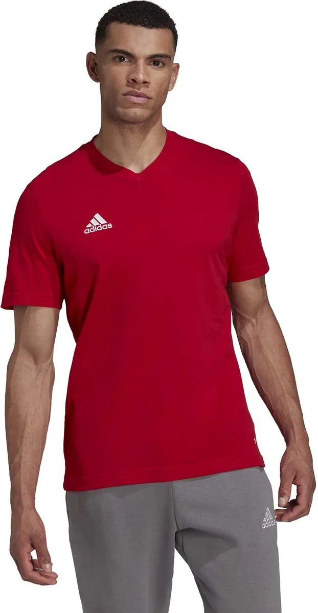 adidas Entrada 22 T-Shirt Heren - Rood - Maat L