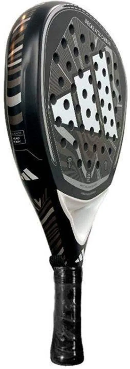Adidas Bisoke ATTK Carbon Padelracket - 15K - Zwart/Wit
