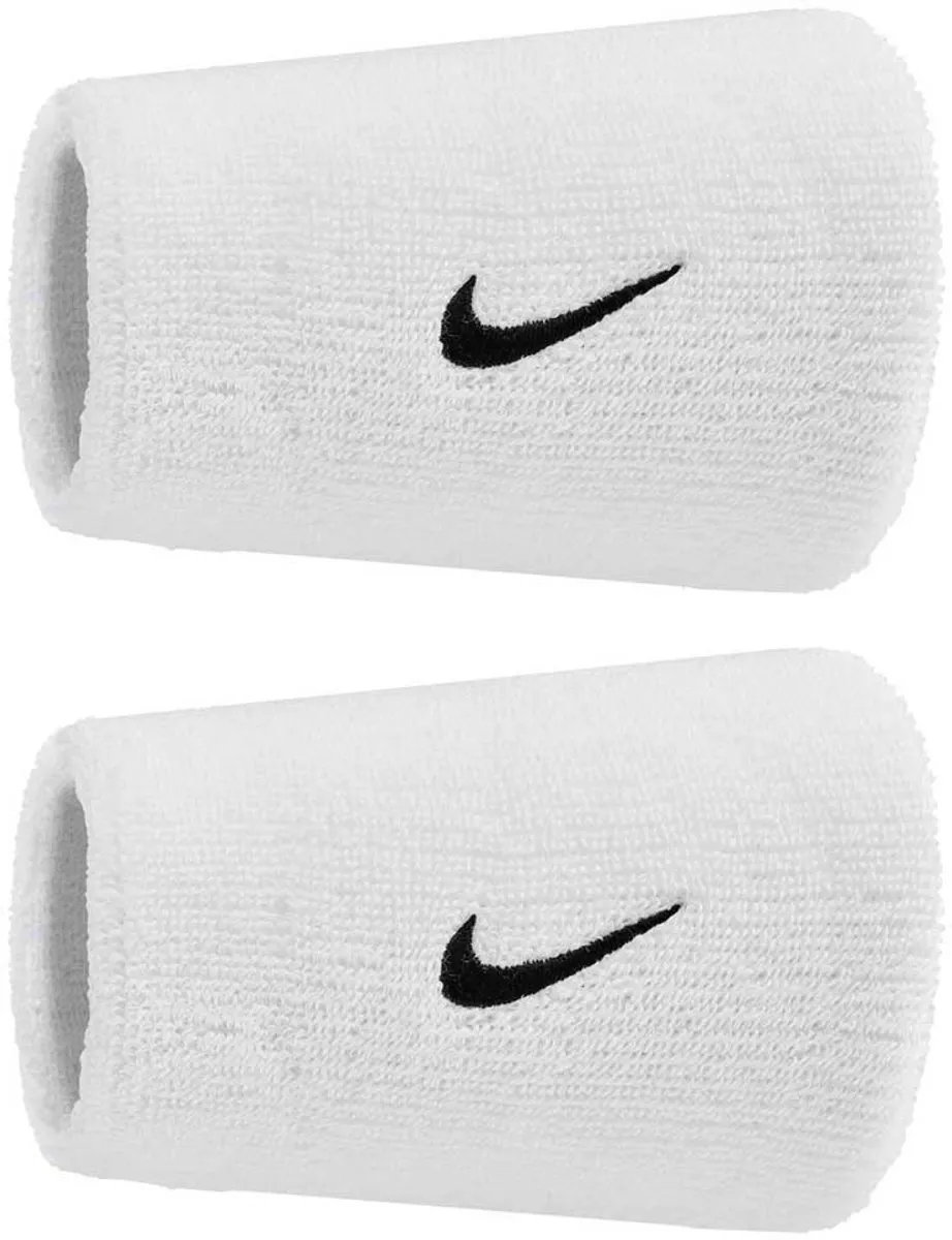Nike Swoosh Doublewide Armbanden N1012406-101 - 2 Stuks