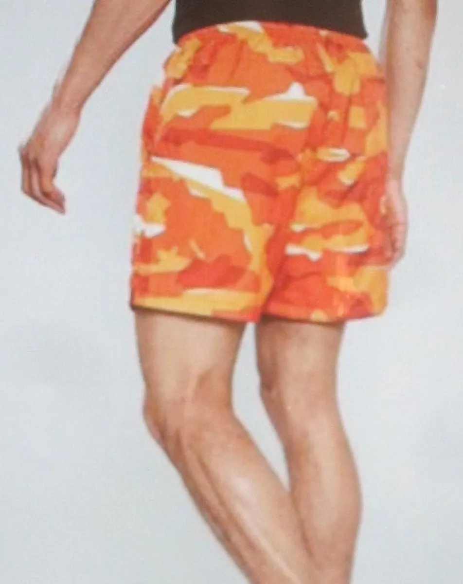 Nike Short Camouflage - Oranje - Maat S