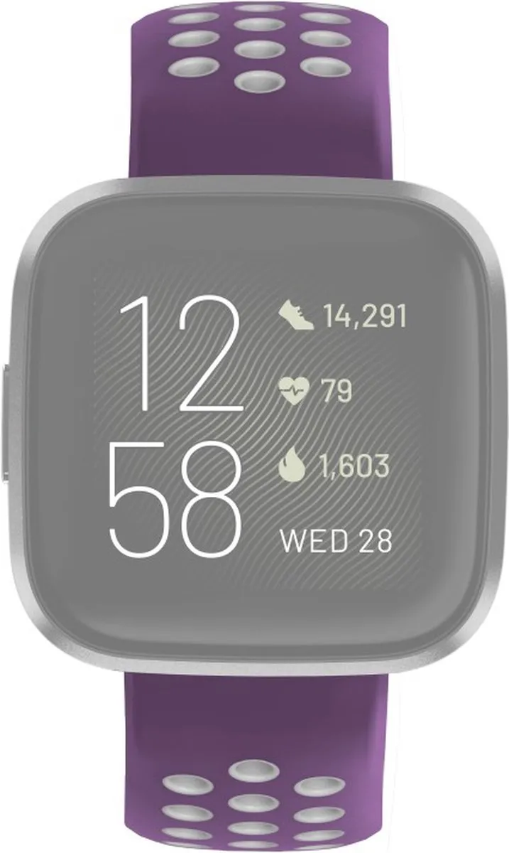 Hama Sportpolsband Fitbit Versa/Lite - Lila - afbeelding 6 van 6