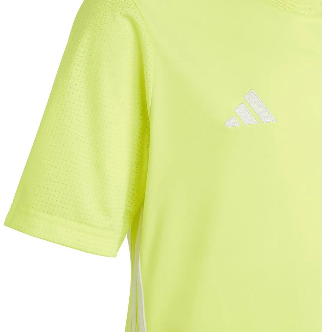 Adidas Tabela 23 Shirt Korte Mouw Kinderen - Fluogeel/Wit 164