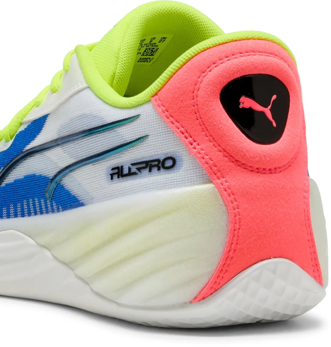 PUMA All-Pro Nitro 311259 Low - Indoor Schoenen - 45 - Wit/Geel/Rosa - afbeelding 6 van 6