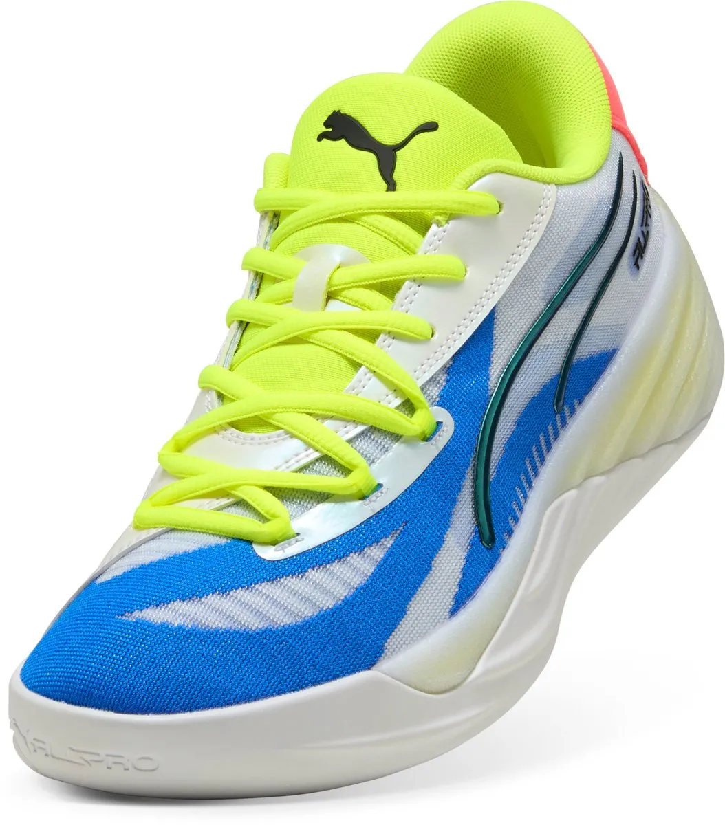 PUMA All-Pro Nitro 311259 Low - Indoor Schoenen - 45 - Wit/Geel/Rosa - afbeelding 5 van 6