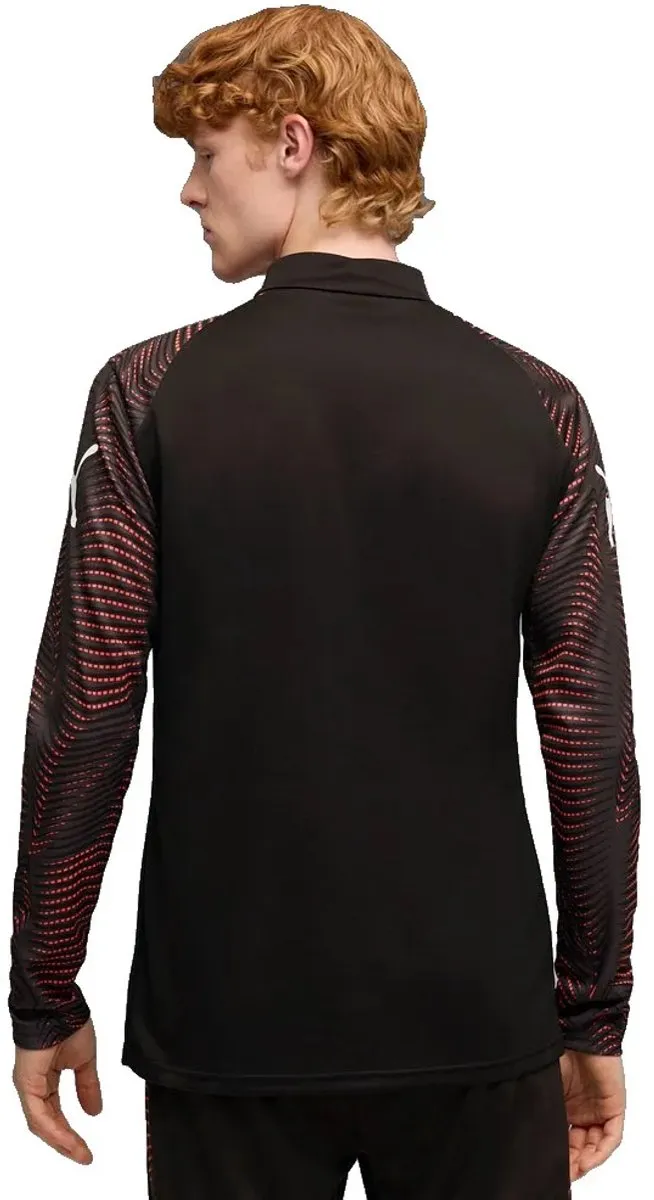 PUMA Individualfinal T-shirt Lange Mouwen 2XL - Zwart/Mint/Rood