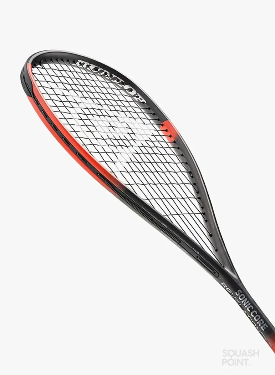 Dunlop Sonic Core Revelation Pro Lite Squashracket - Zwart/Rood