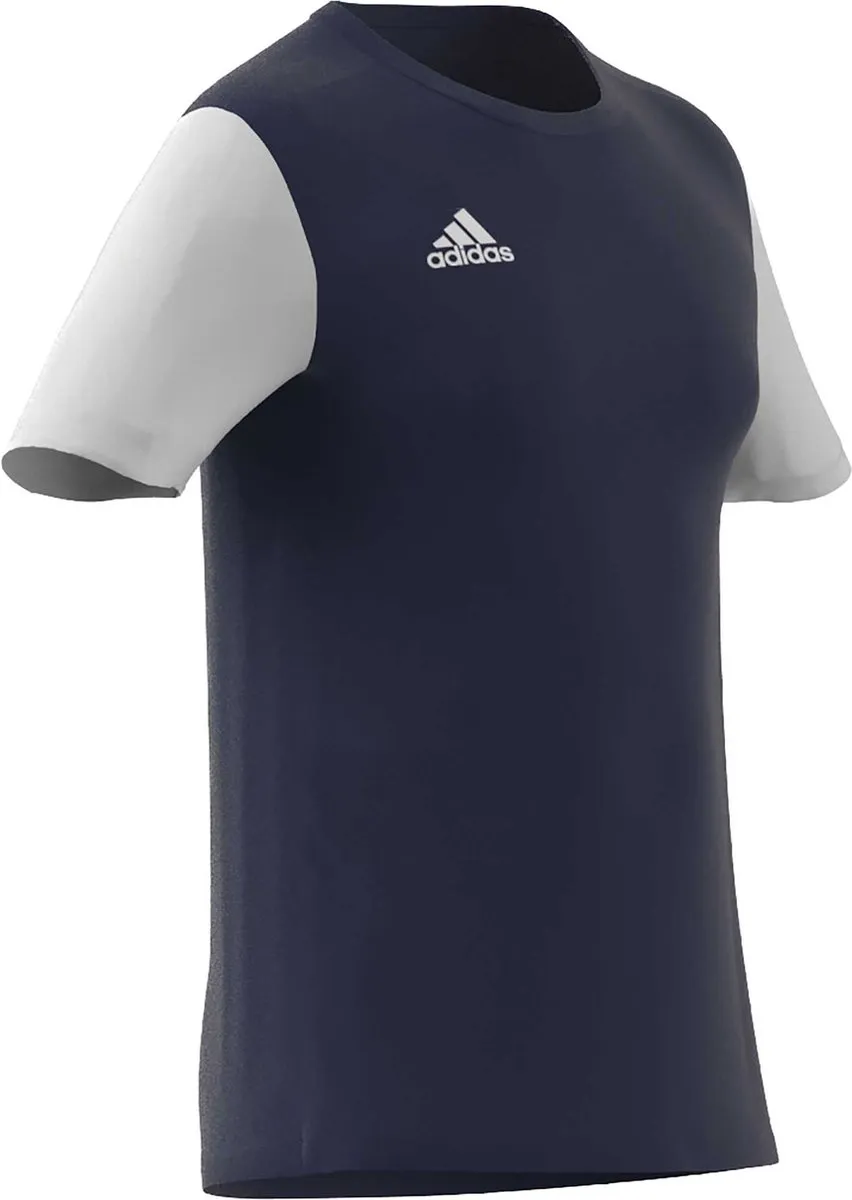 adidas Estro 19 Sportshirt M - Donkerblauw/Wit