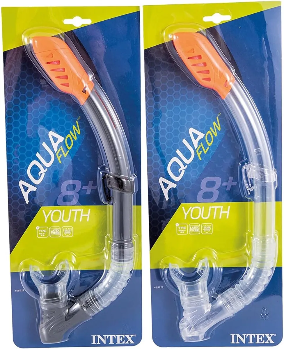 Intex Easy-Flow Snorkel - Zwart/Oranje