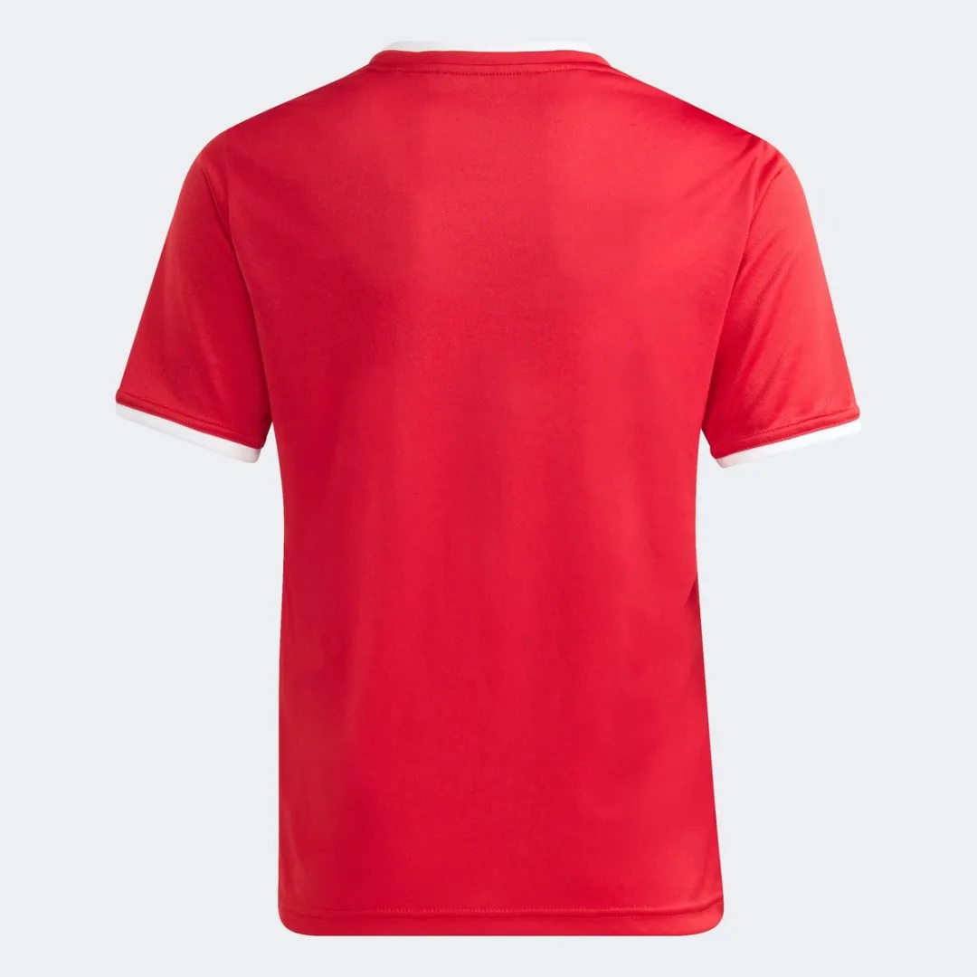 adidas Entrada 26 Shirt Junior JZ2523 - Maat 176 - Rood/Wit