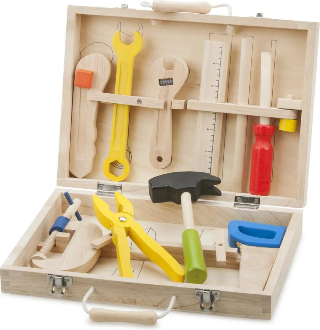 New Classic Toys Speelgoedgereedschapskoffer - 10 Stuks