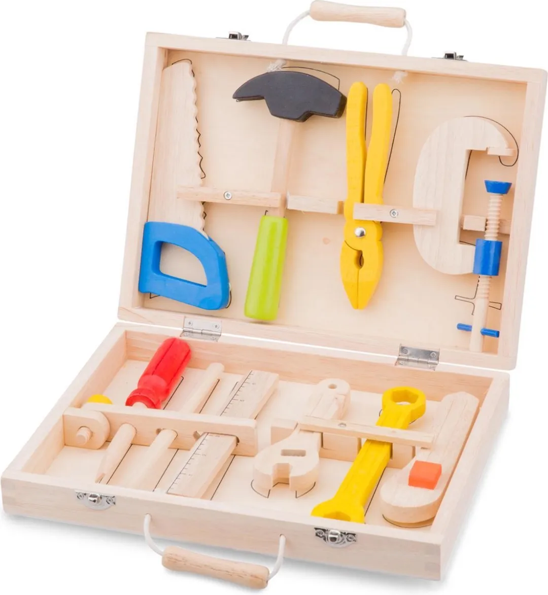New Classic Toys Speelgoedgereedschapskoffer - 10 Stuks