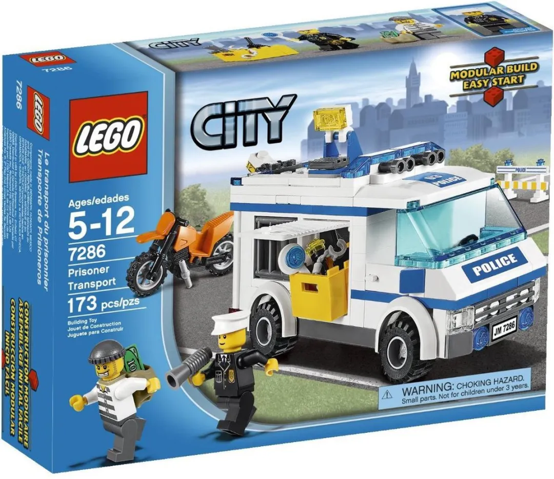 LEGO City Gevangenentransport 7286 - 173 Stukken