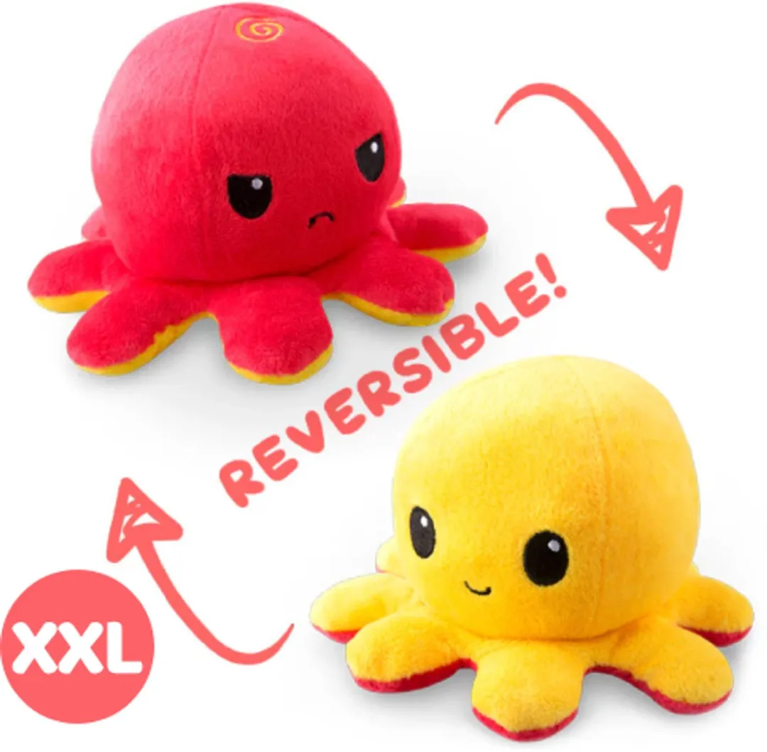 Topknuffels Octopus Mood Pluche XXL 60cm