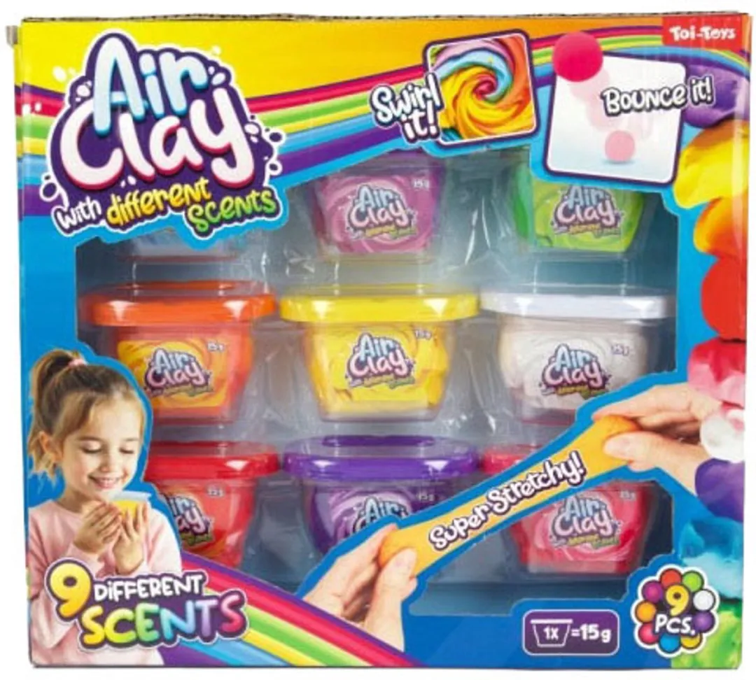 Toi-Toys Creamy Clay Superzachte Klei - 9 Stuks Multicolor