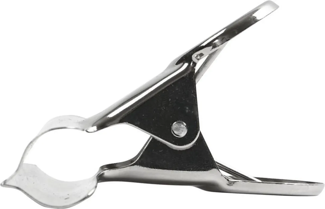 Creativ Company Creotime Metalen Clips 7,5cm - 6 Stuks - Zilver