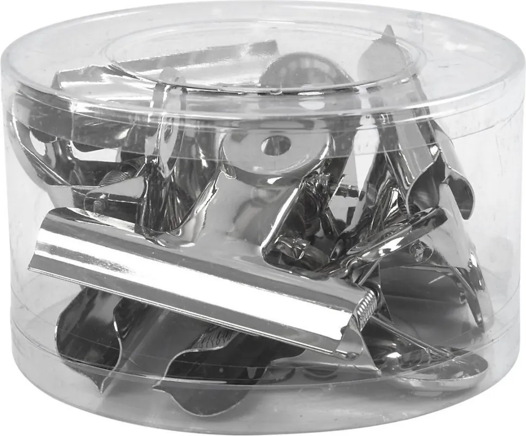 Creativ Company Creotime Metalen Clips 7,5cm - 6 Stuks - Zilver