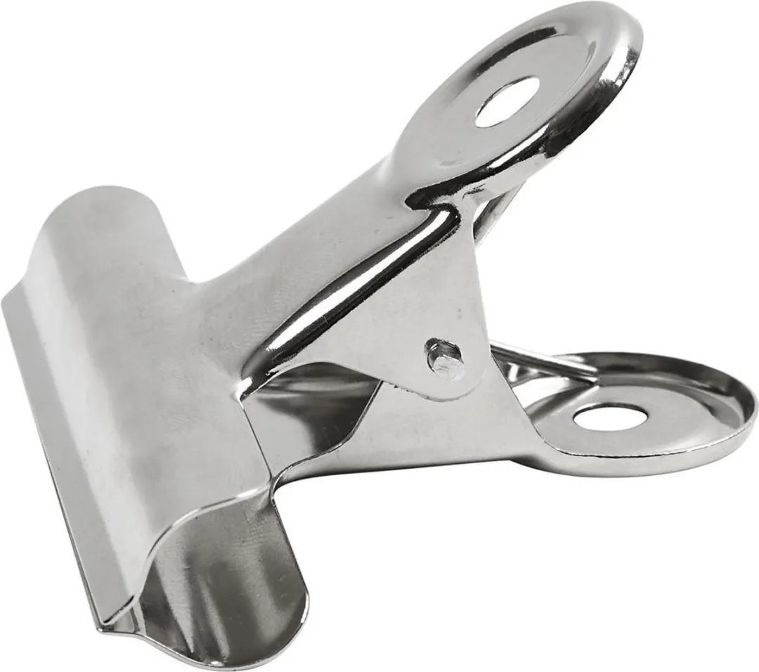 Creativ Company Creotime Metalen Clips 7,5cm - 6 Stuks - Zilver