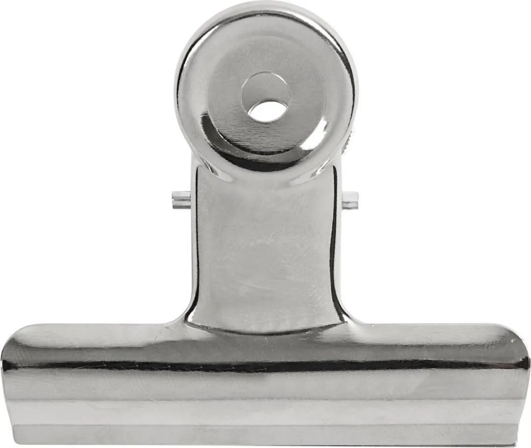 Creativ Company Creotime Metalen Clips 7,5cm - 6 Stuks - Zilver