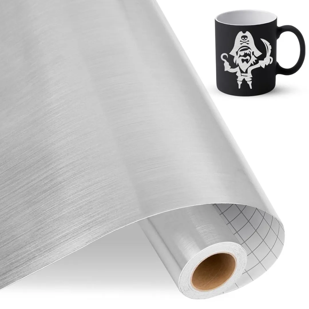 Cricut Metallic Glanzend Zilver Vinylfolie 30,5cm x 4,58m
